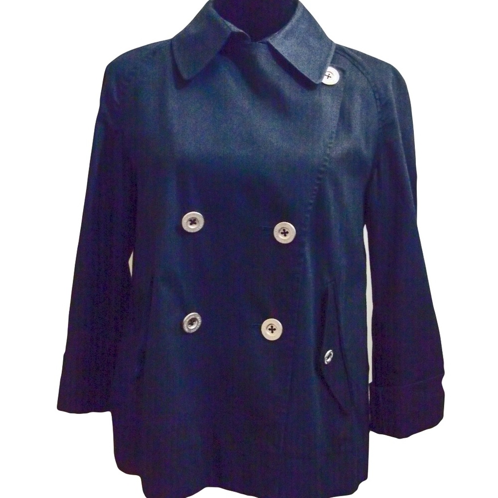 Martin & Osa Double Breasted Pea Coat Navy Medium